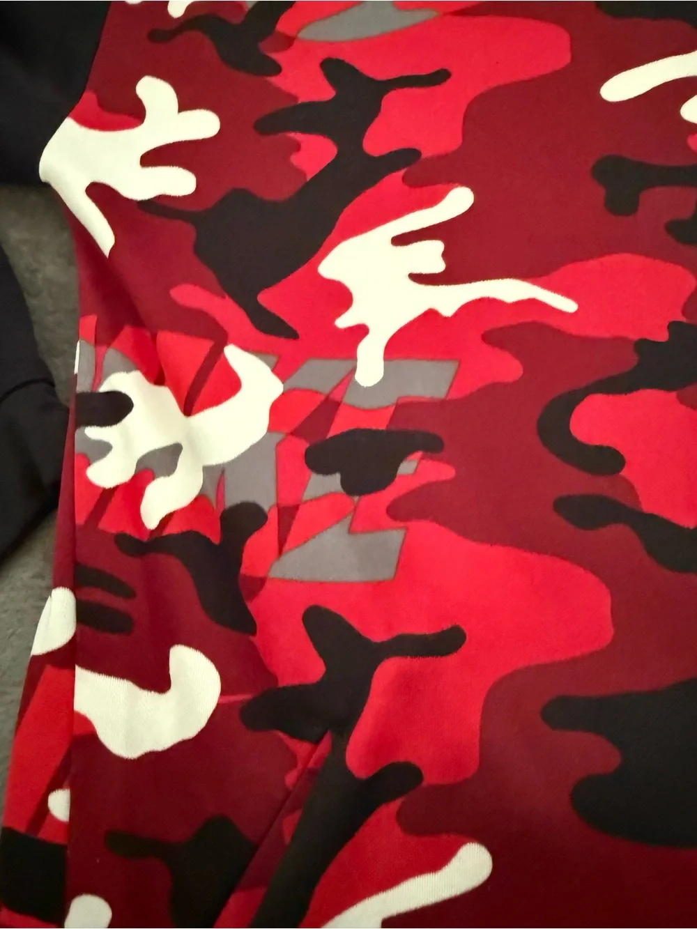 Nike Red & Black Camo Dri-FIT Pullover Hoodie